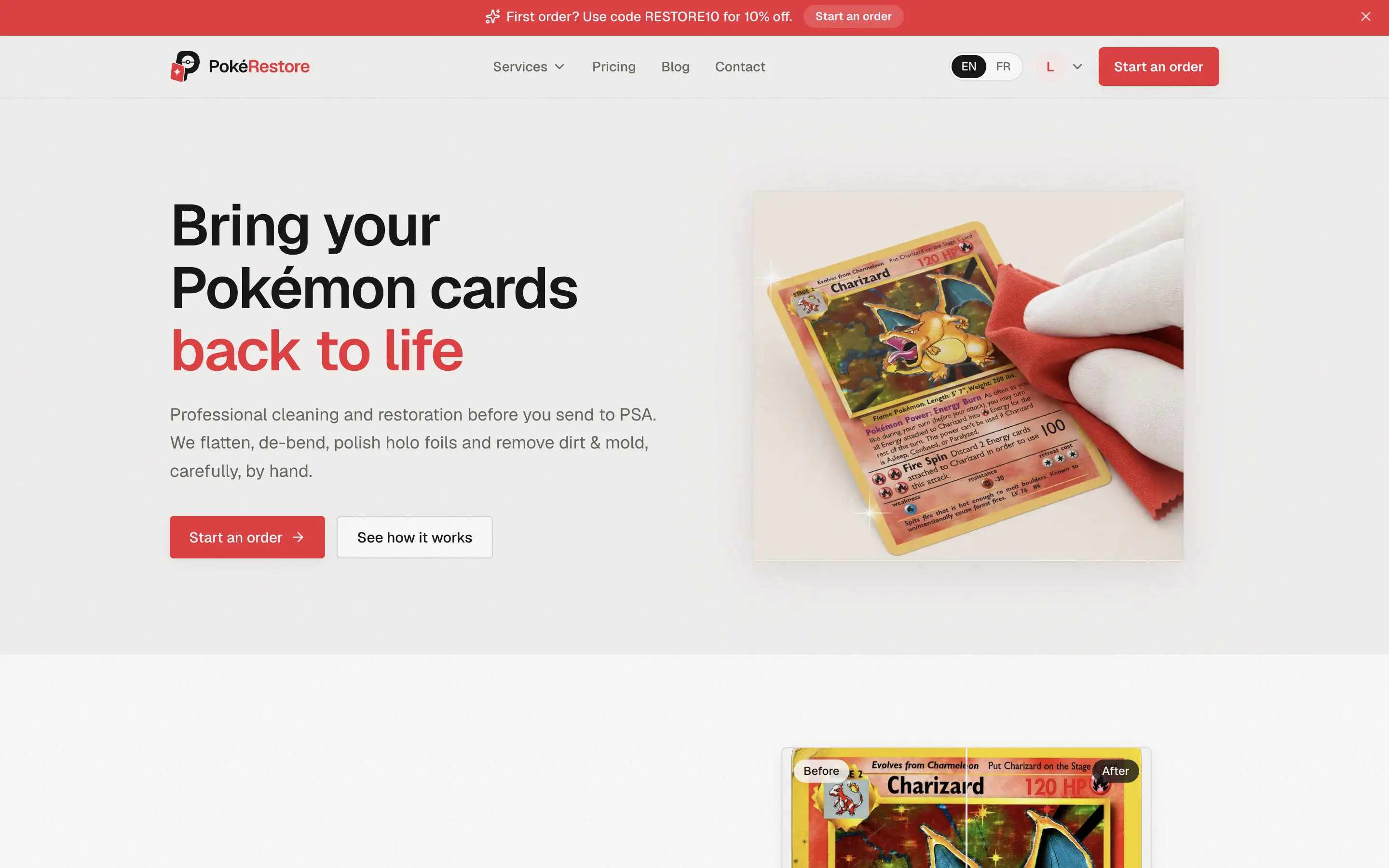 PokéRestore homepage
